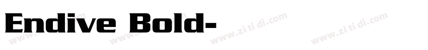 Endive Bold字体转换